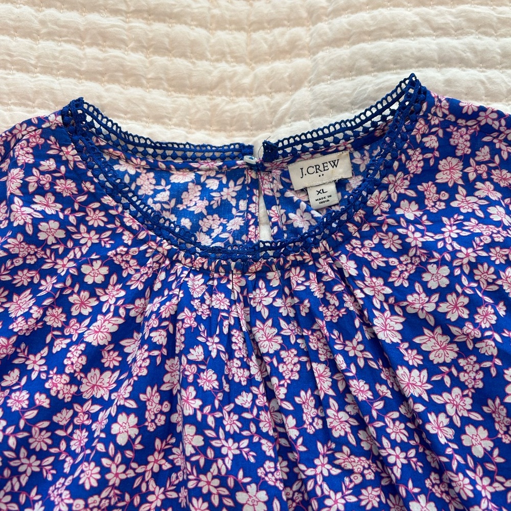 J.Crew Factory Long-Sleeve Ruffle Shoulder Top - Picture 10 of 12